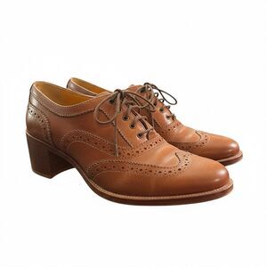 CLIF Paris Leather Oxford Wingtip Heels Buffalo 814